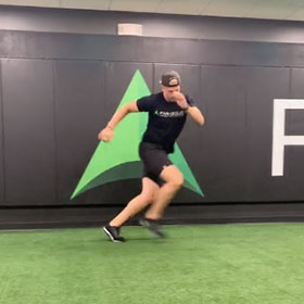 Lateral Run Step to Stick