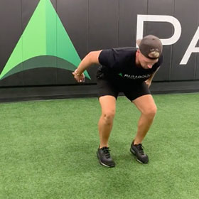 Lateral Run to Vert Jump + Stick